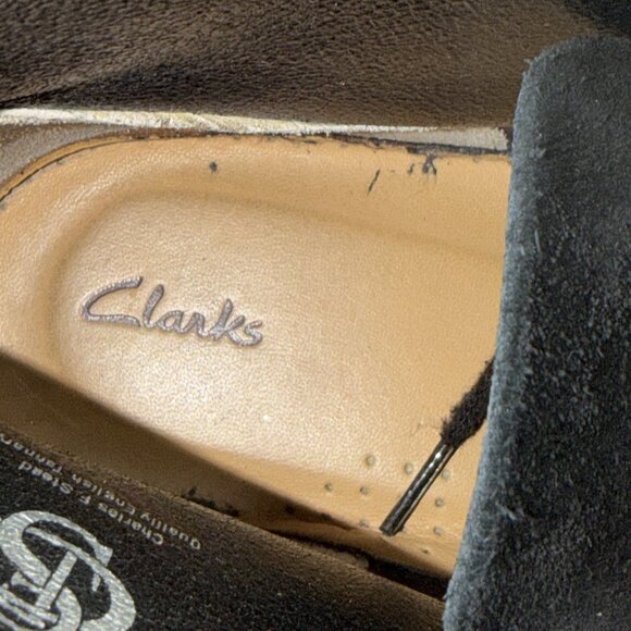 Clarks Men's Chukka Boot Charles F. Stead English Leather Upper Black Size 9.5 - Picture 10 of 11